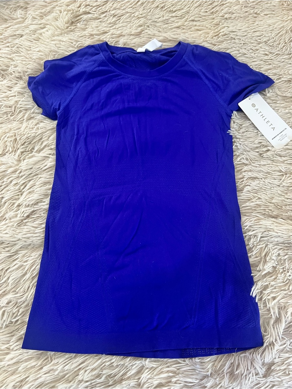 Athleta Short Sleeve Seamless Tee in Cobalt
